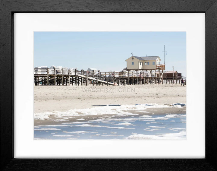 Fotografie Sankt Peter Ording ’Beach’ SPO01 - Schwarz