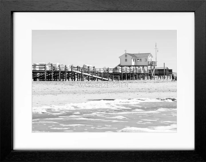 Fotografie Sankt Peter Ording ’Beach’ SPO01 - Schwarz