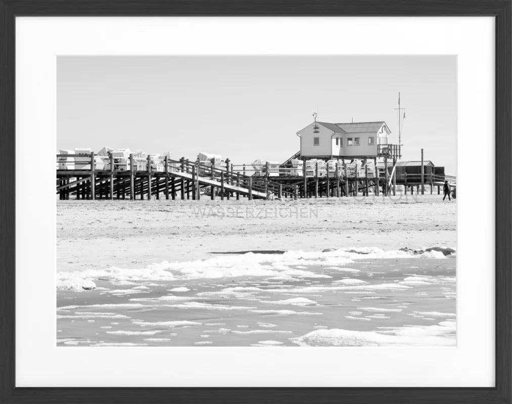 Fotografie Sankt Peter Ording ’Beach’ SPO01 - Schwarz