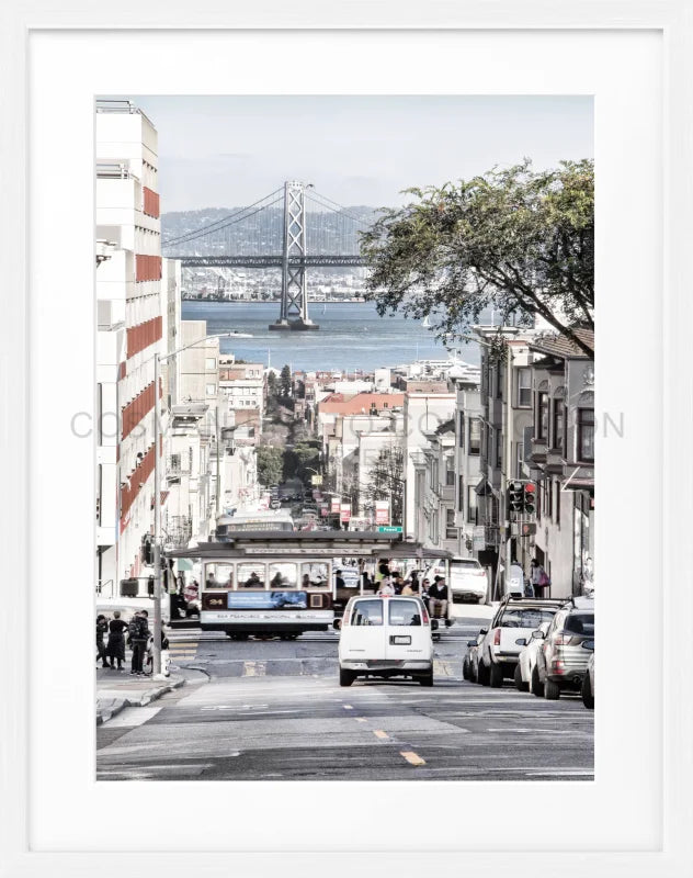 Poster ’Bay Bridge’ San Francisco SF46 - Weiss 1.5cm