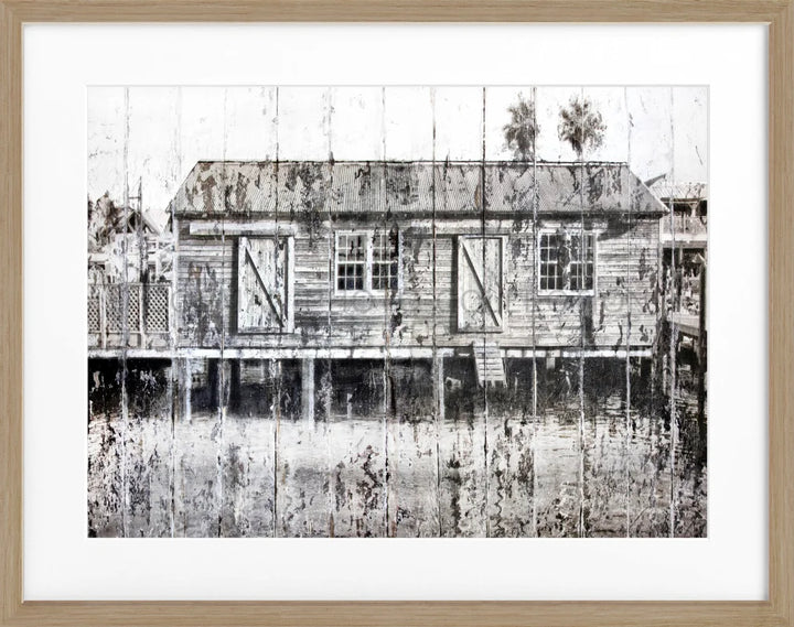 Poster ’Boat House’ Key West GM74 - Eiche Furnier 1.5cm