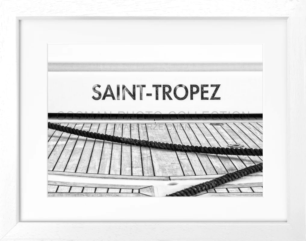 Poster ’Boot’ Saint Tropez ST09 - Weiss 3cm / S (31cm x