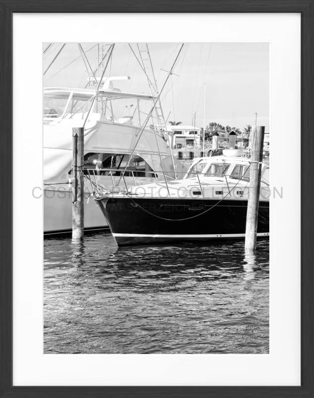 Poster Florida Key West ’Boat’ FL19 - Schwarz matt