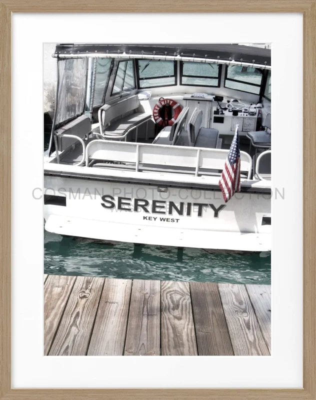 Poster Florida Key West ’Boat’ FL25 - Eiche Furnier