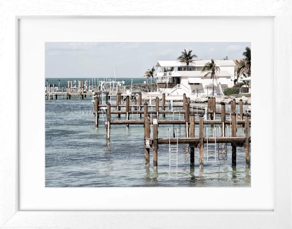 Poster Florida Keys ’Beach House’ FL04 - Weiss 3cm / S