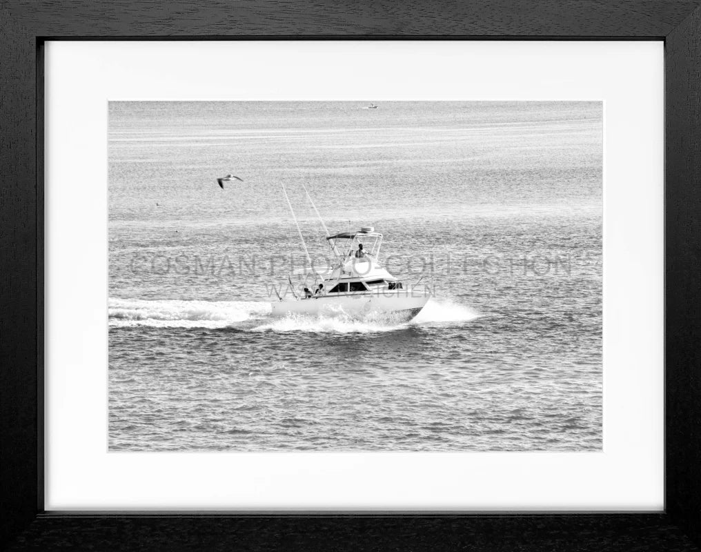 Poster Florida Keys ’Boat’ FL03 - Schwarz 3cm / S (31cm