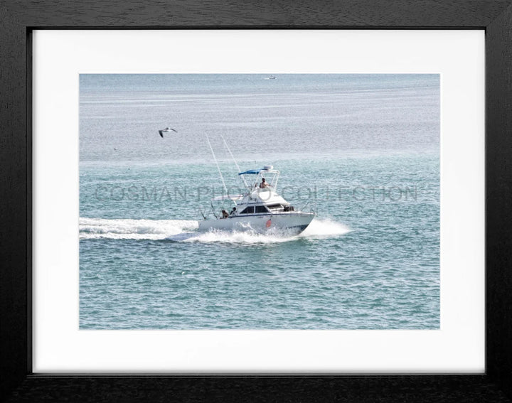 Poster Florida Keys ’Boat’ FL03 - Schwarz 3cm / S (31cm