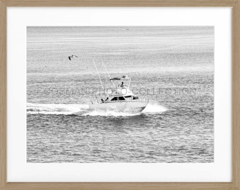 Poster Florida Keys ’Boat’ FL03 - Eiche Furnier 1.5cm