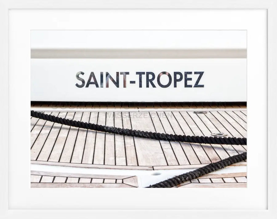 Poster Saint Tropez ST09 - Weiss 1.5cm / S (31cm x 25cm)