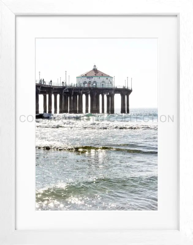 Poster Kalifornien Manhattan Beach ’Pier’ K189 - Weiss