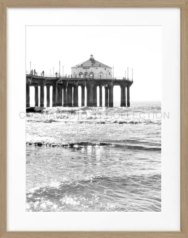 Poster Kalifornien Manhattan Beach ’Pier’ K189 - Eiche