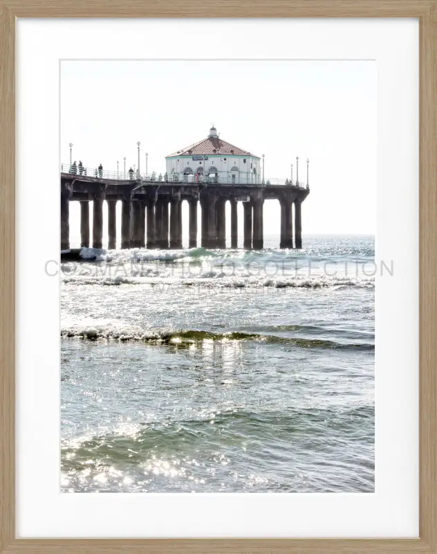 Poster Kalifornien Manhattan Beach ’Pier’ K189 - Eiche