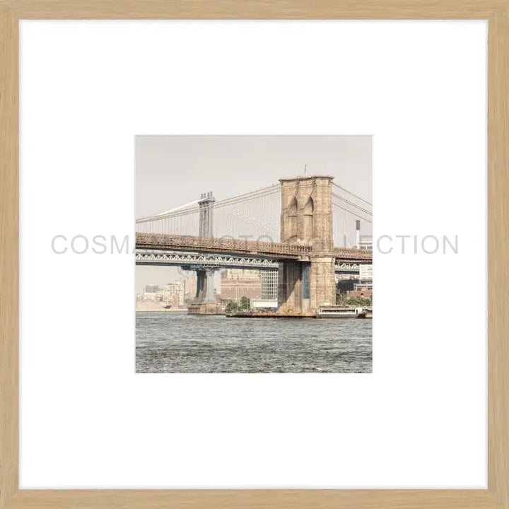 Poster New York NY111OB - 43x43cm Objektrahmen - eiche