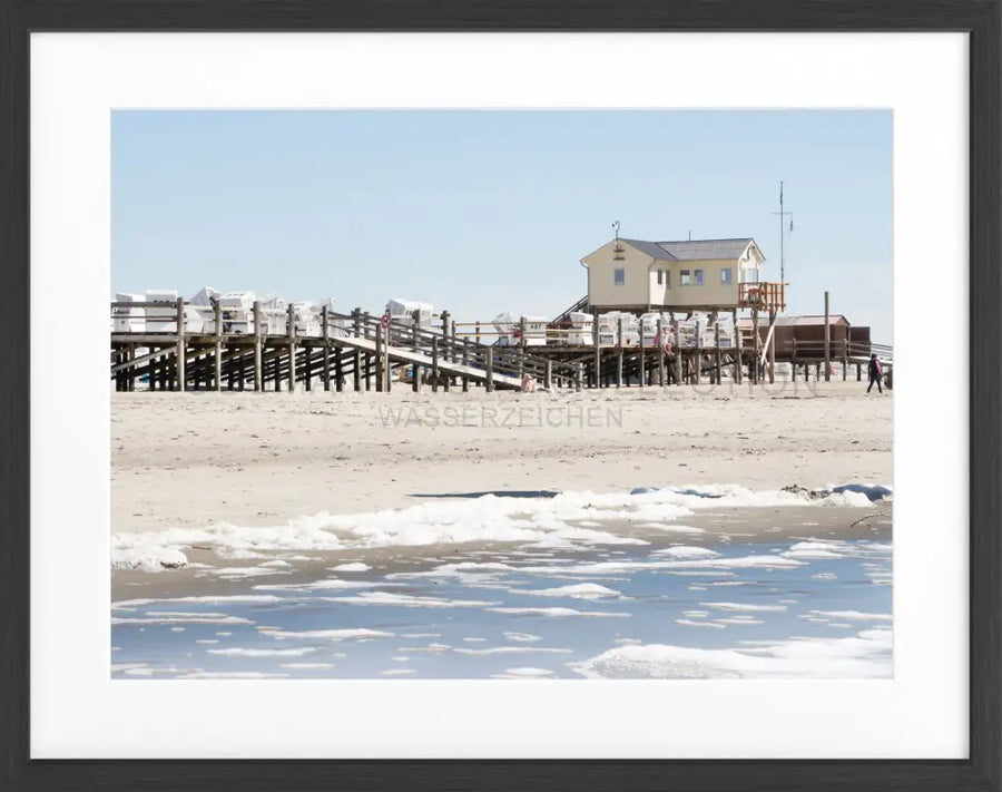 Fotografie Sankt Peter Ording ’Beach’ SPO01 - Schwarz