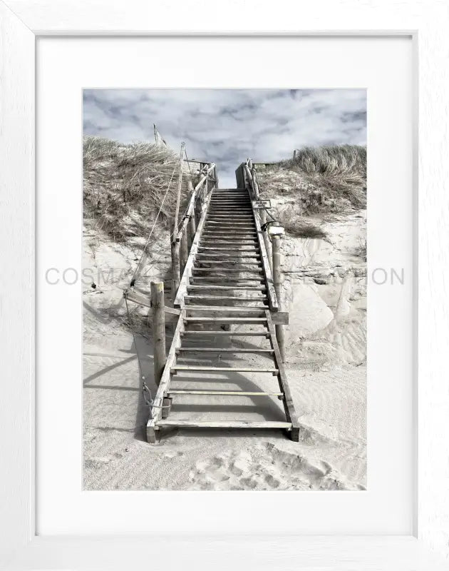 Cosman-Interior Motiv: farbe / Grösse: S (25cm x 31cm) / Rahmenfarbe: weiss matt Poster Sylt SY56