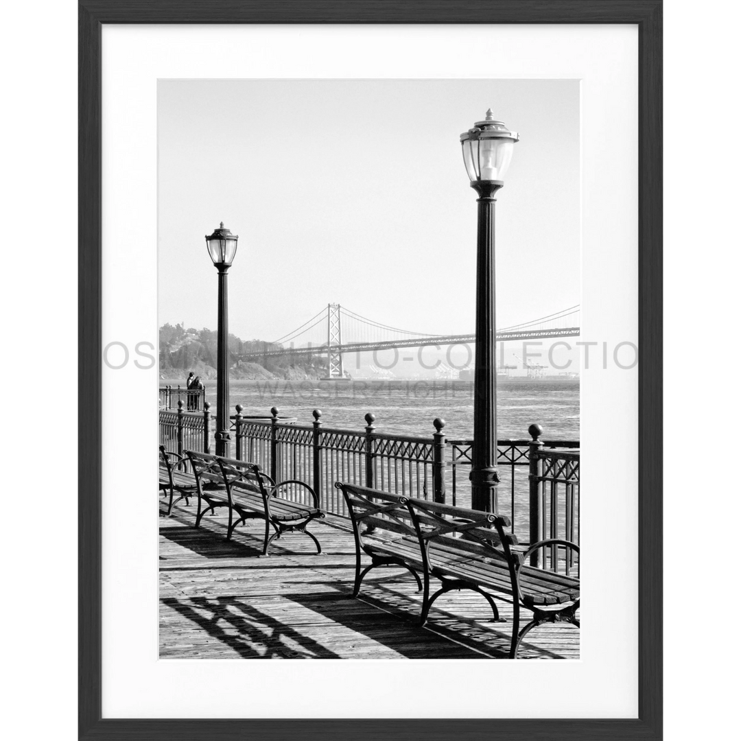 Poster San Francisco SF31 - Schwarz matt 1.5cm / Motiv: