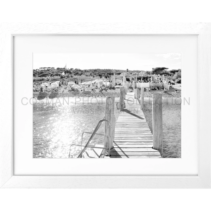 Poster ’Beach Le Club 55’ Saint Tropez ST44 - Weiss 3cm