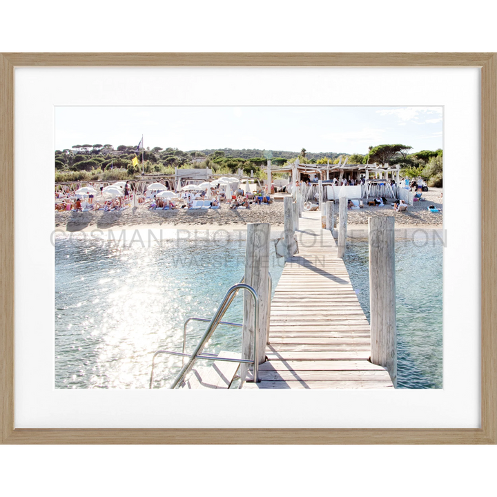 Poster ’Beach Le Club 55’ Saint Tropez ST44 - Eiche