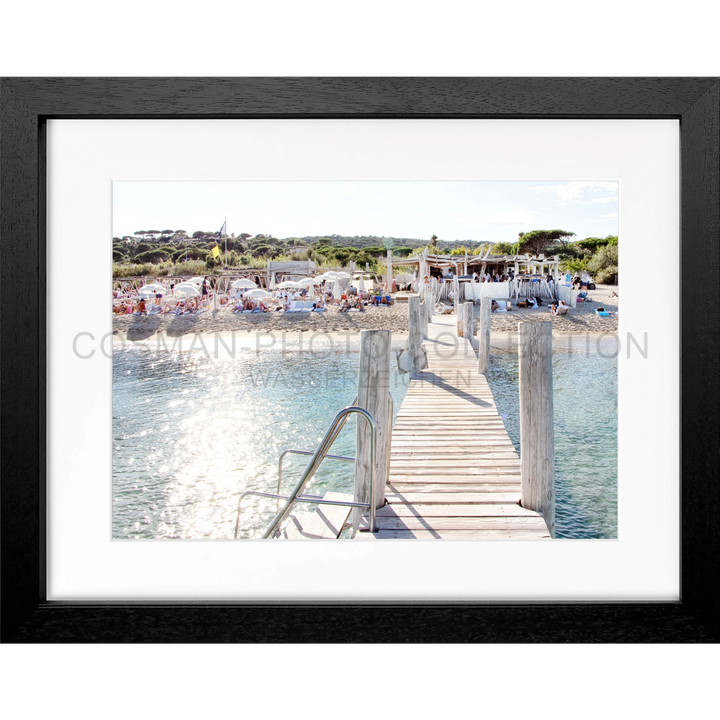 Poster ’Beach Le Club 55’ Saint Tropez ST44 - Schwarz