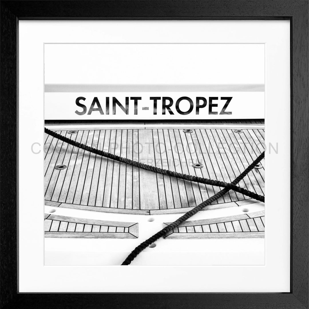 Poster ’Boot’ Saint Tropez ST09Q - Schwarz 3cm / Motiv: