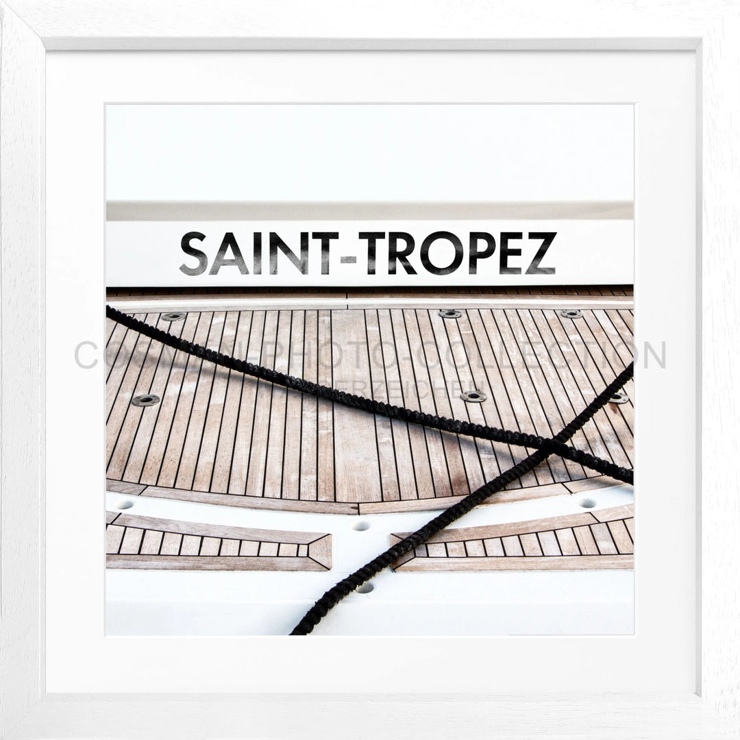 Poster ’Boot’ Saint Tropez ST09Q - Weiss 3cm / Motiv: