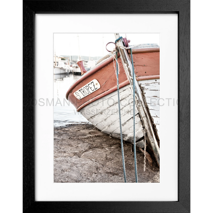 Poster ’Fischerboot’ Saint Tropez ST27 - Schwarz 3cm