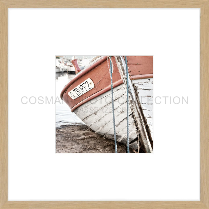 Poster ’Fischerboot’ Saint Tropez ST27OB - 43x43cm