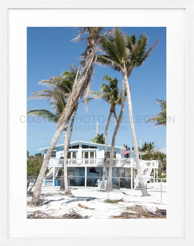 Poster Florida Key West ’Beach House’ FL26 - Weiss