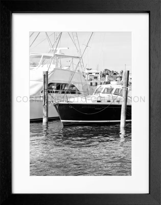 Poster Florida Key West ’Boat’ FL19 - Schwarz 3cm / S