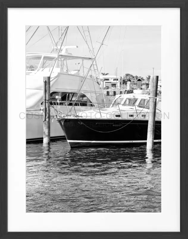 Poster Florida Key West ’Boat’ FL19 - Schwarz matt