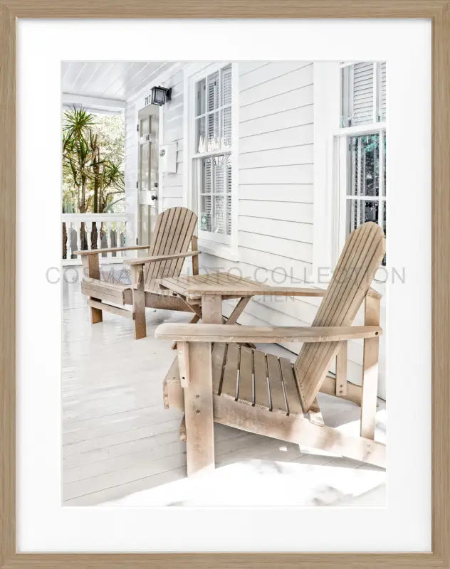 Poster Florida Key West ’Deckchair’ FL44 - Eiche