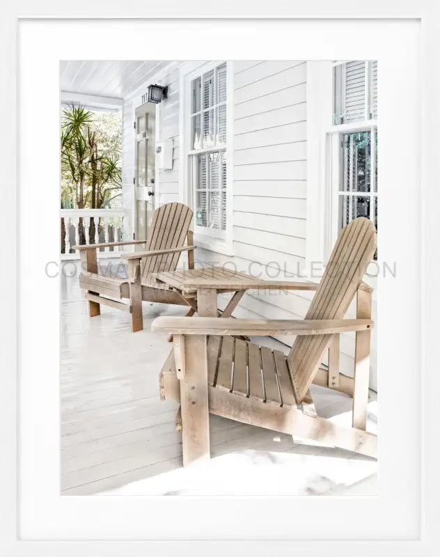 Poster Florida Key West ’Deckchair’ FL44 - Weiss 1.5cm