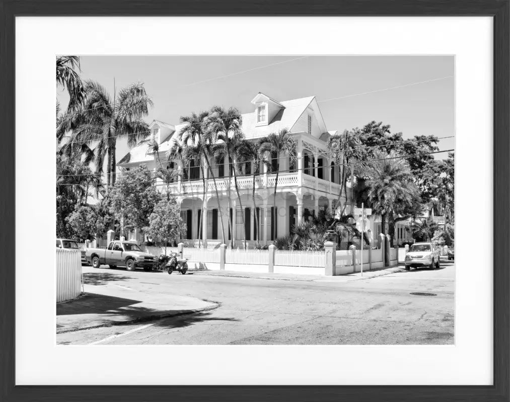 Poster Florida Key West FL38 - Schwarz matt 1.5cm / Motiv: