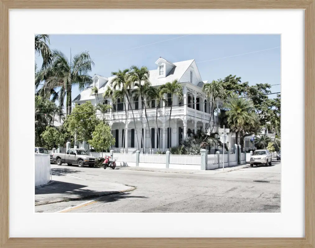 Poster Florida Key West FL38 - Eiche Furnier 1.5cm / Motiv: