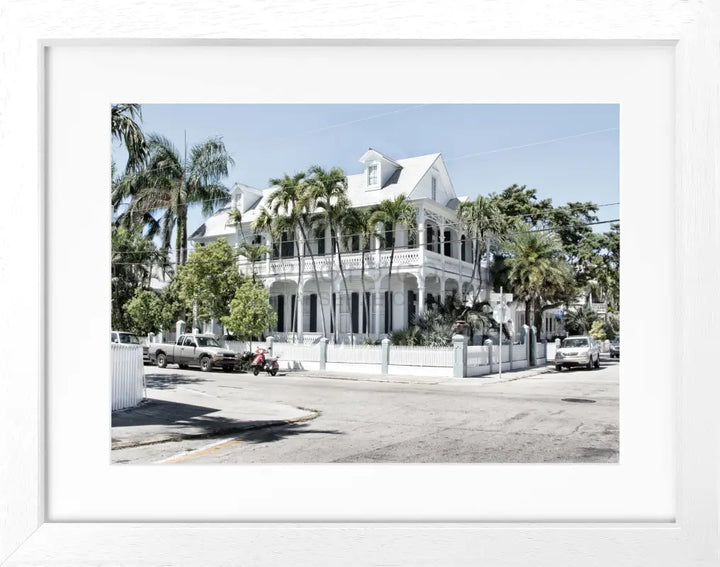 Poster Florida Key West FL38 - Weiss 3cm / Motiv: farbe / S