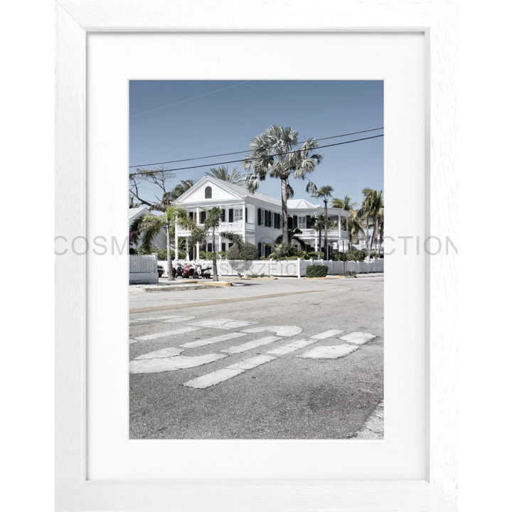 Poster Florida Key West FL43 - Weiss 3cm / S (25cm x 31cm)