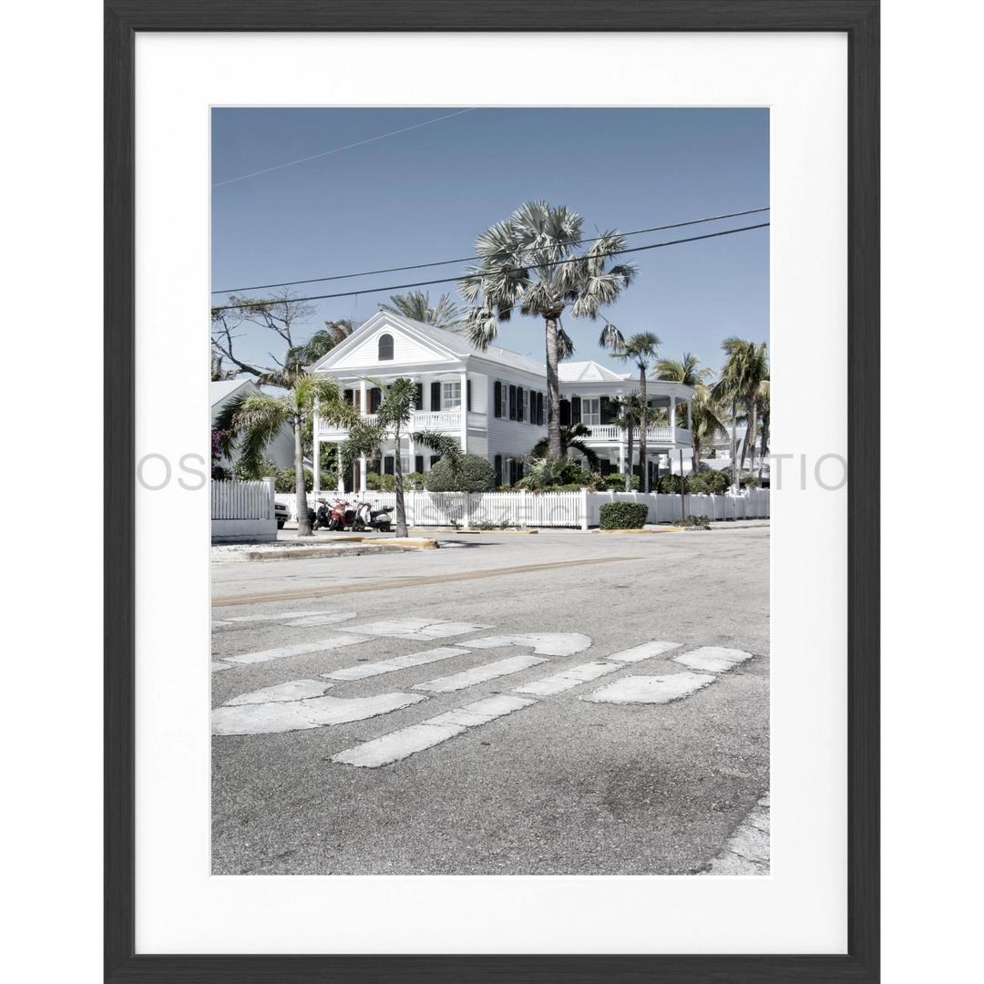 Poster Florida Key West FL43 - Schwarz matt 1.5cm / S (25cm