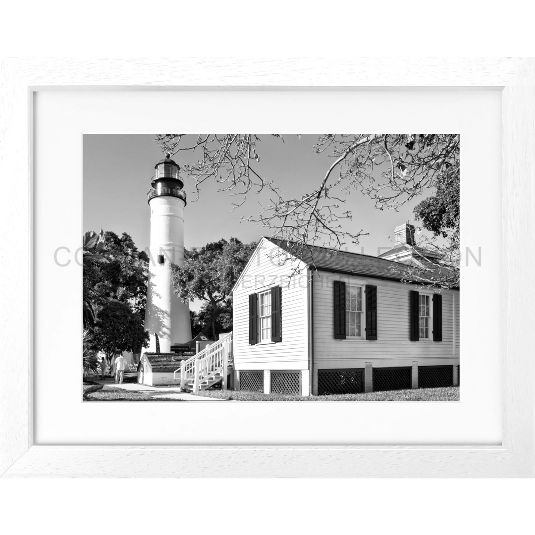 Poster Florida Key West ’Lighthouse’ FL10 - Weiss 3cm