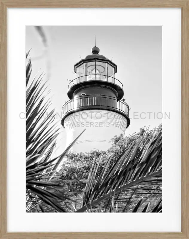 Poster Florida Key West ’Lighthouse’ FL28 - Eiche