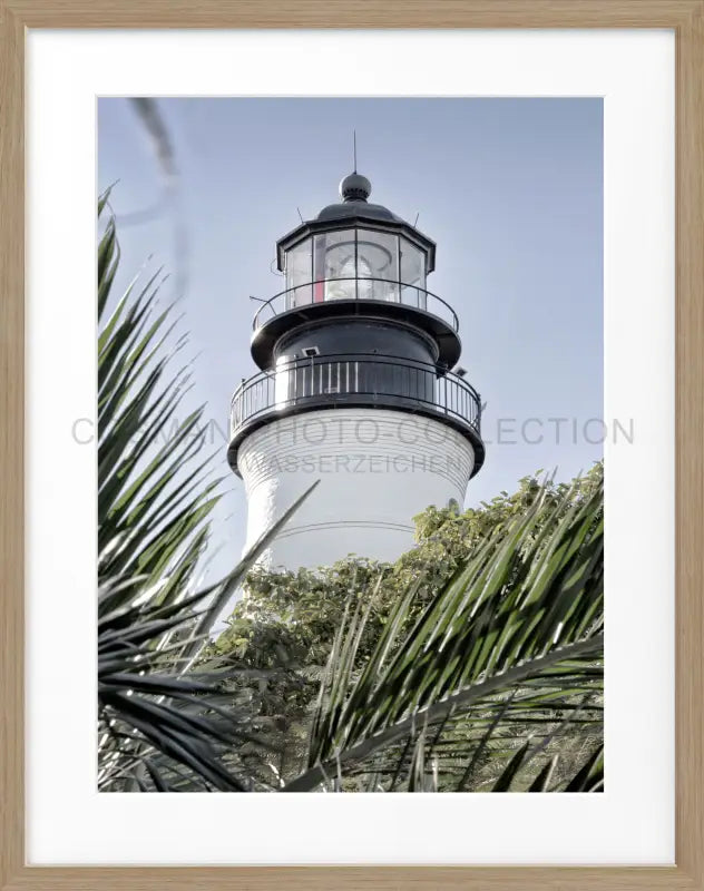 Poster Florida Key West ’Lighthouse’ FL28 - Eiche