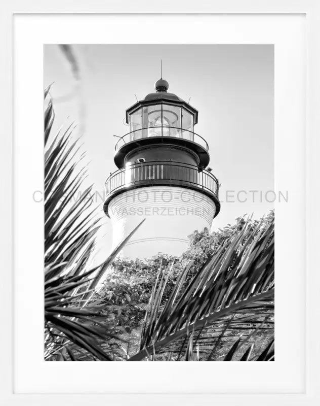 Poster Florida Key West ’Lighthouse’ FL28 - Weiss 1.5cm