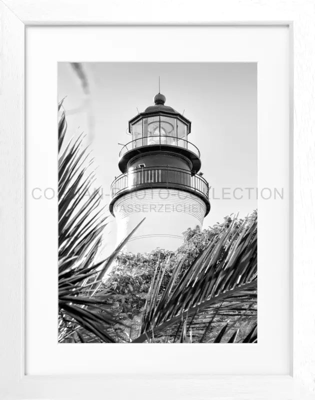 Poster Florida Key West ’Lighthouse’ FL28 - Weiss 3cm