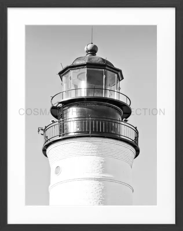 Poster Florida Key West ’Lighthouse’ FL36 - Schwarz