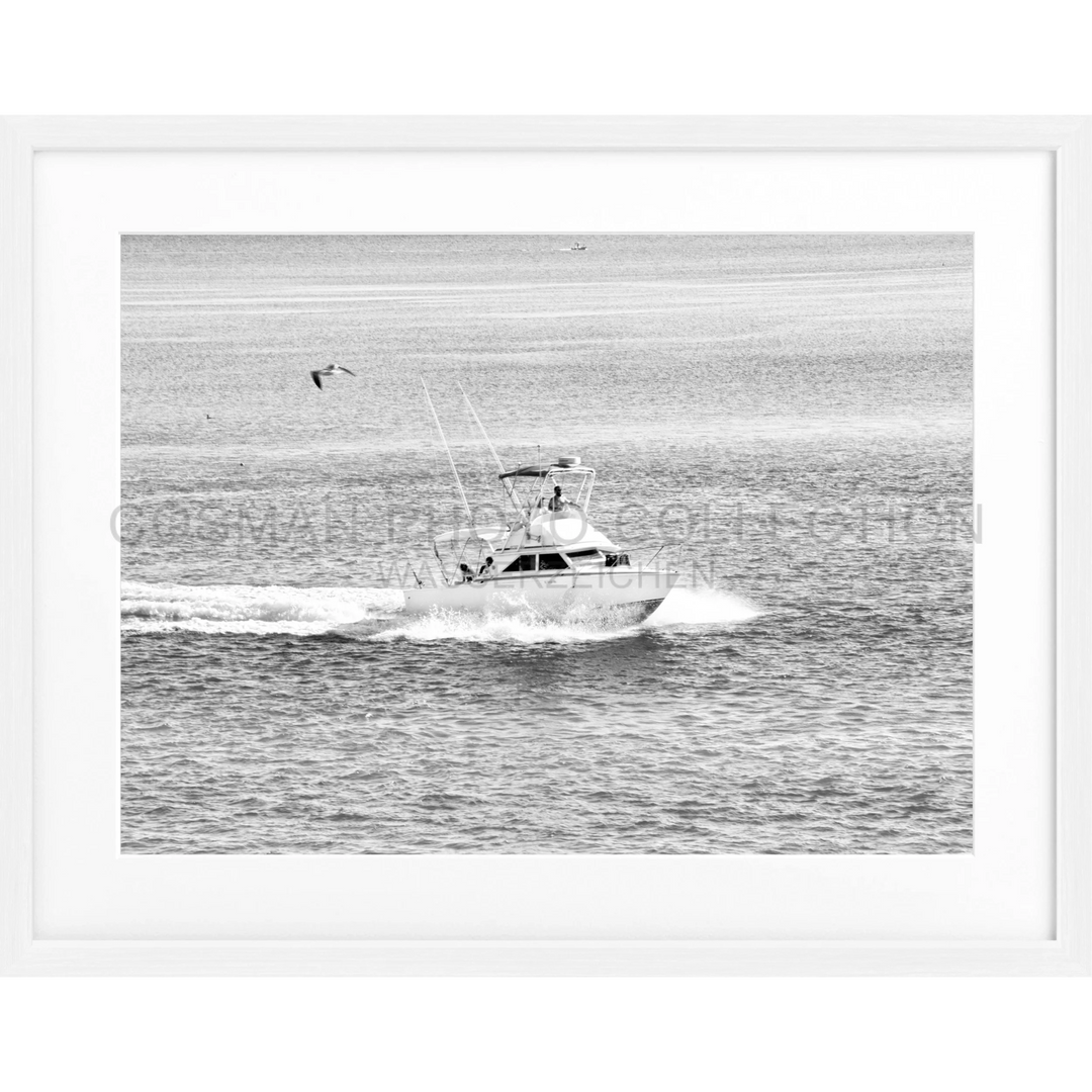 Poster Florida Keys ’Boat’ FL03 - Weiss 1.5cm / S (31cm