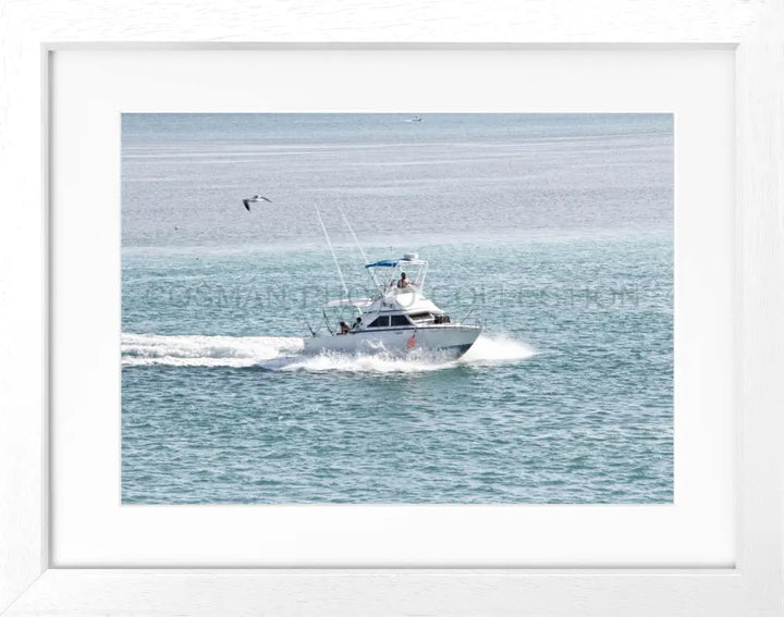 Poster Florida Keys ’Boat’ FL03 - Weiss 3cm / S (31cm x