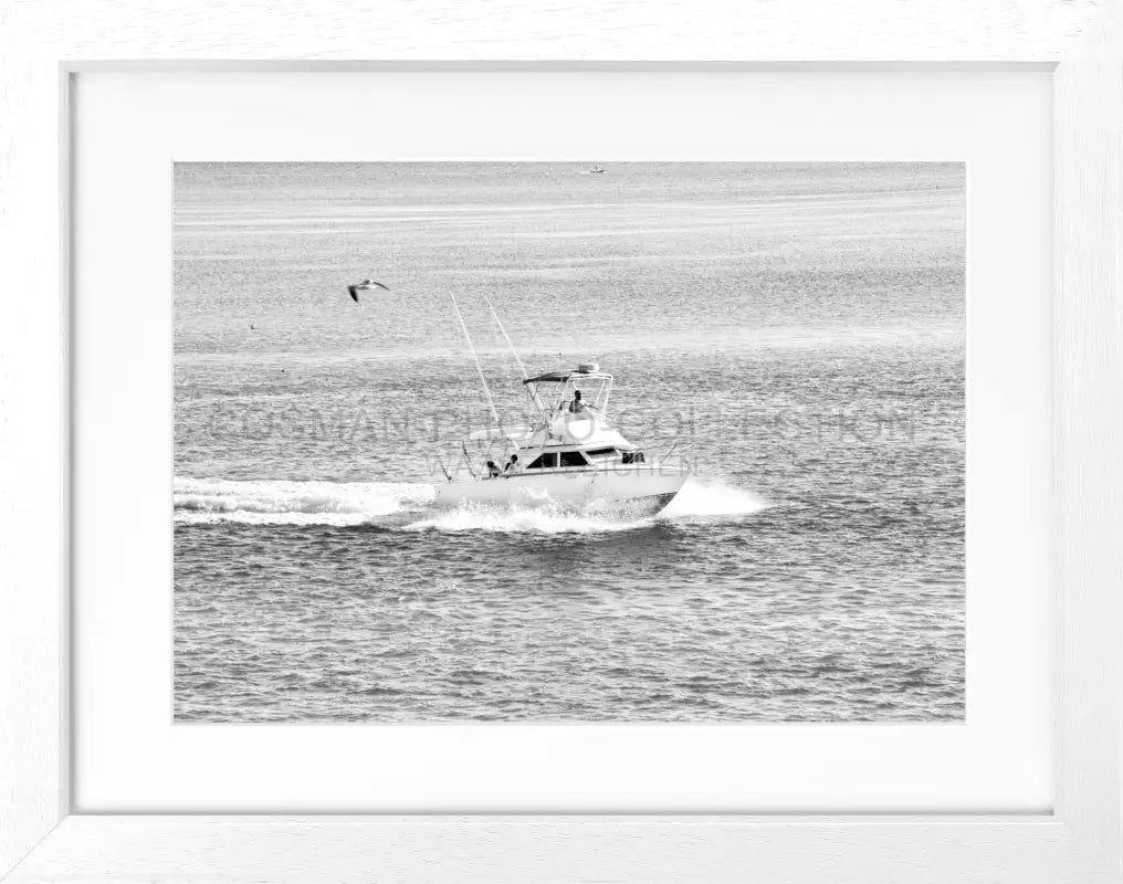 Poster Florida Keys ’Boat’ FL03 - Weiss 3cm / S (31cm x