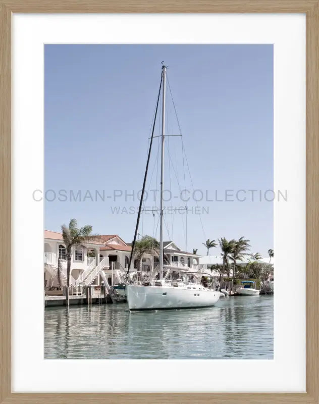 Poster Florida Keys ’Boat’ FL35 - Eiche Furnier 1.5cm