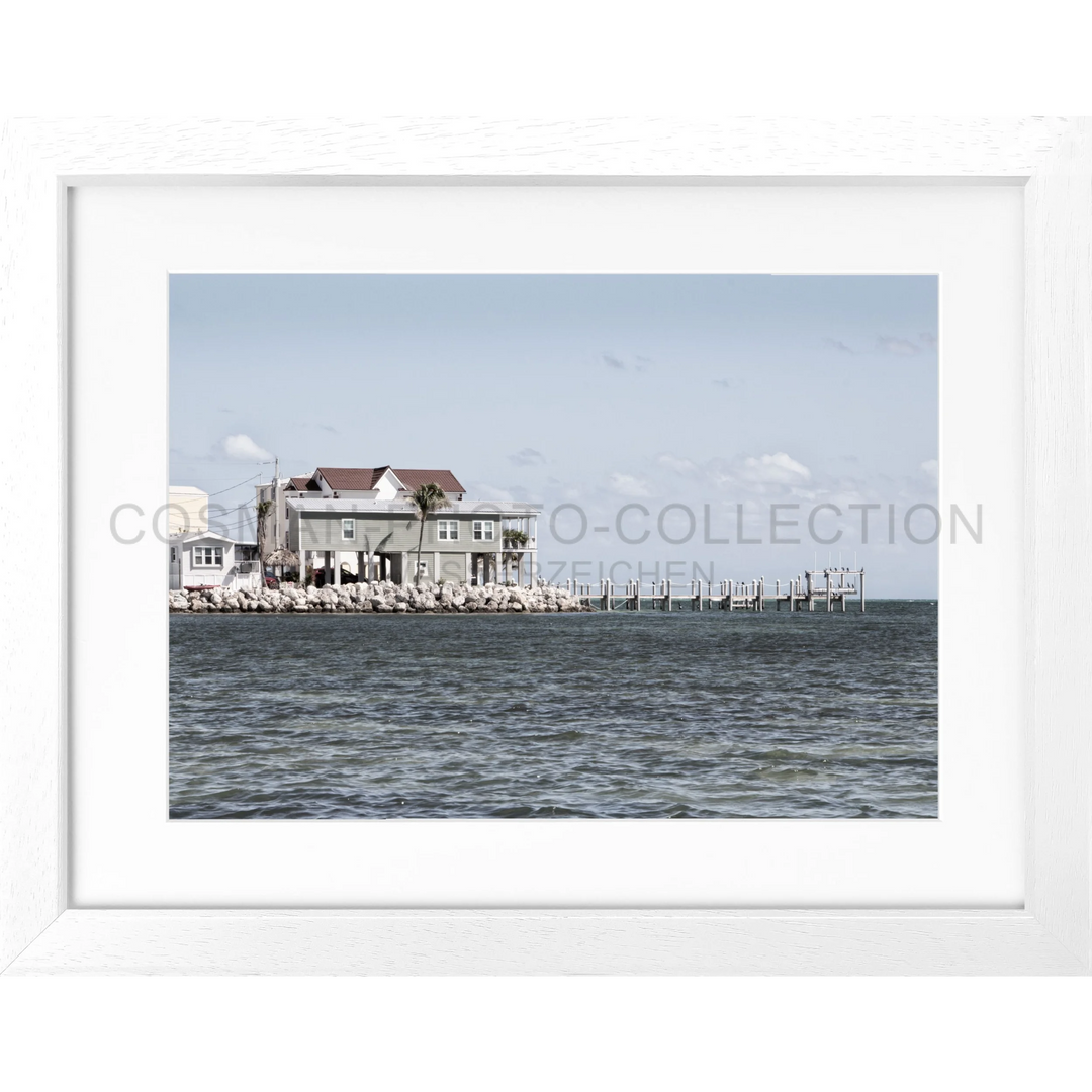 Poster Florida Keys FL13 - Weiss 3cm / S (31cm x 25cm)