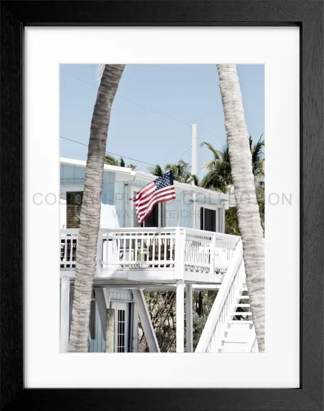 Poster Florida Keys FL20 - Schwarz 3cm / S (25cm x 31cm)