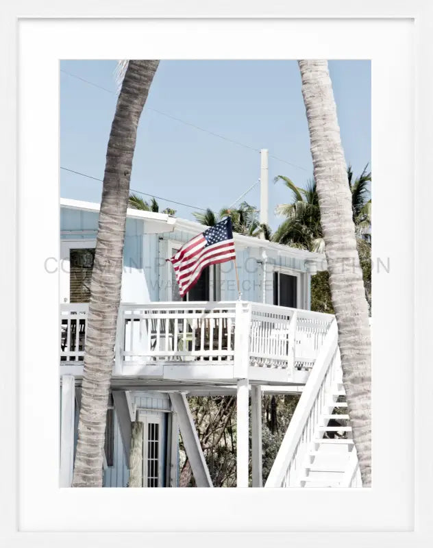 Poster Florida Keys FL20 - Weiss 1.5cm / S (25cm x 31cm)